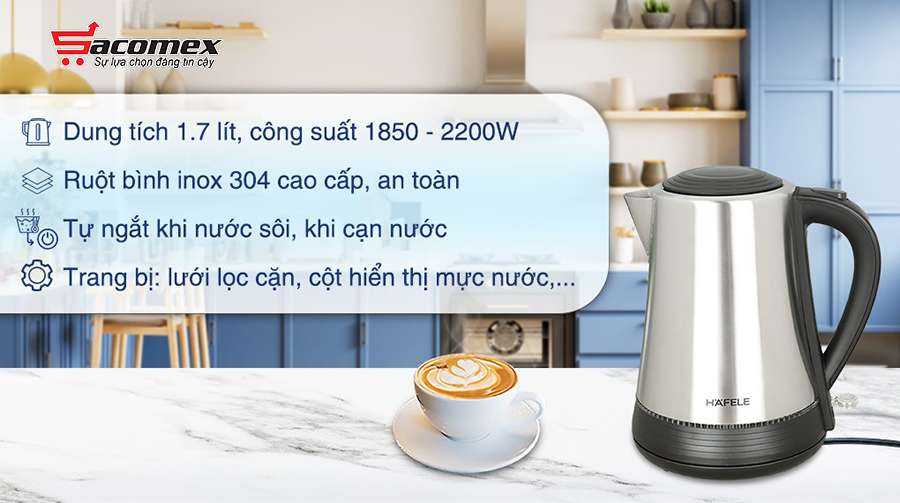 Đặc điểm nổi bật của bình đun siêu tốc Hafele