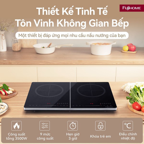 Đặc điểm nổi bật của bếp từ đôi Fujihome IC2123