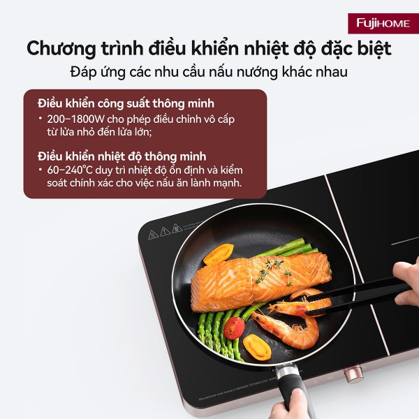 Đặc điểm nổi bật của bếp từ đôi Fujihome IC2602P