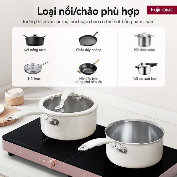 Đặc điểm nổi bật của bếp từ đôi Fujihome IC2602P