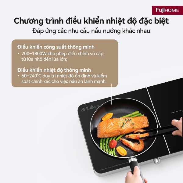 Đặc điểm nổi bật của bếp từ đôi Fujihome IC2602S