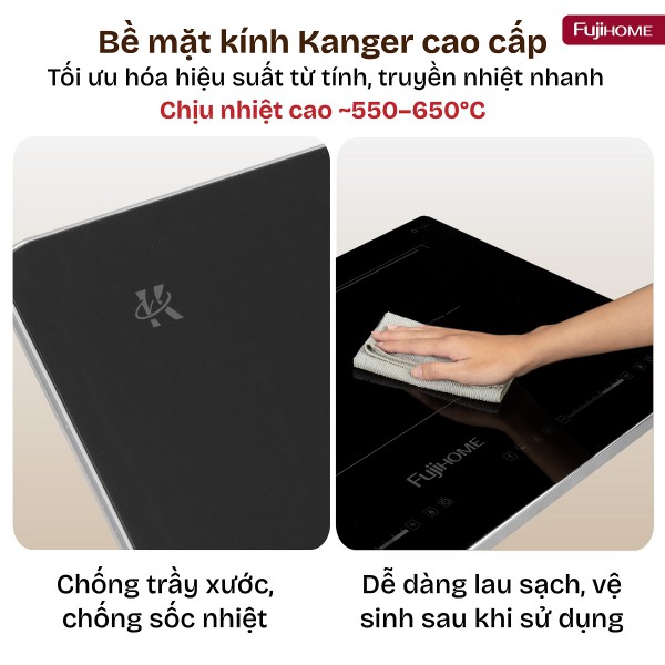 Đặc điểm nổi bật của bếp từ đôi Fujihome IC2622