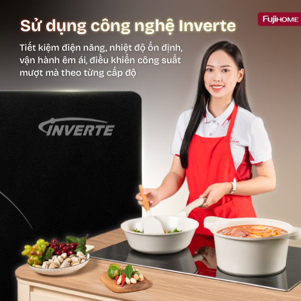 Với tổng công suất lên đến 3600W, bếp từ đôi Fujihome IC2623 cho phép nấu hai món ăn cùng lúc mà vẫn đảm bảo hiệu suất tối đa. Vùng nấu trái: 1700W (Booster 1800W) Vùng nấu phải: 1700W (Booster 1800W)