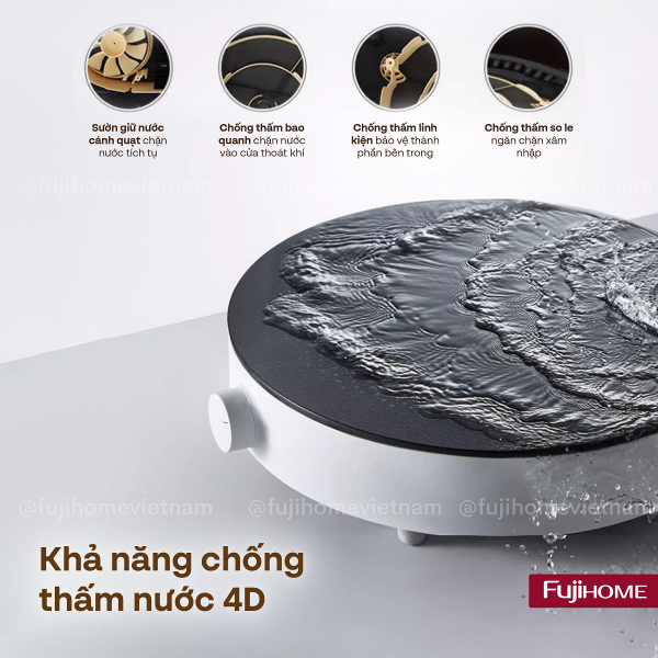 Đặc điểm nổi bật của bếp từ tròn đơn Fujihome IC-H02