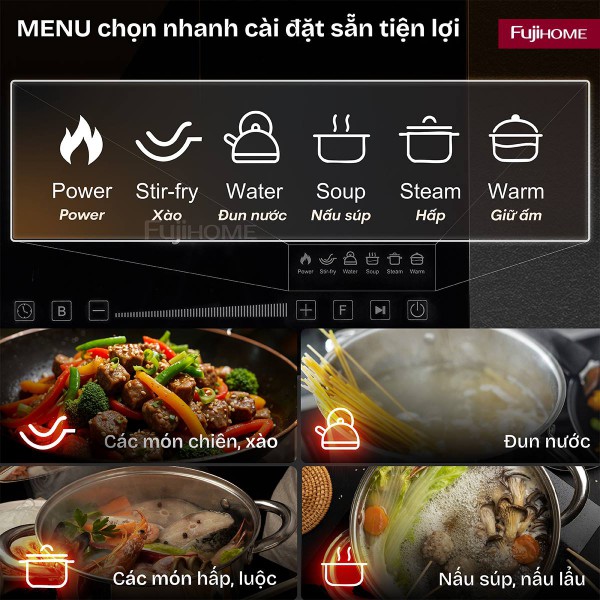 Đặc điểm nổi bật của bếp từ đơn Fujihome IC1391