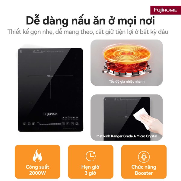 Đặc điểm nổi bật của bếp từ đơn Fujihome IC1391