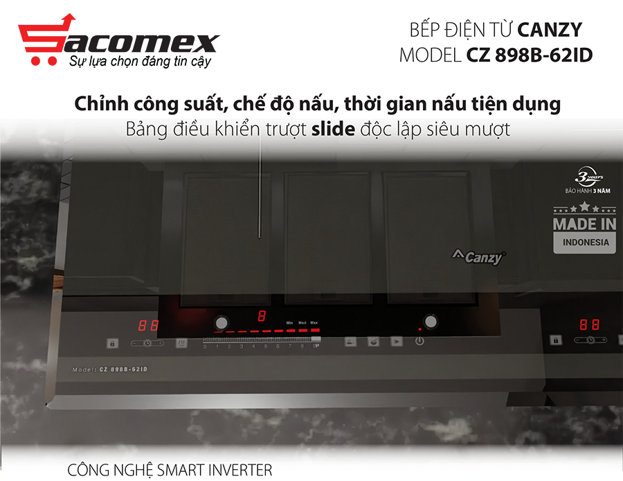 Đặc điểm nổi bật của bếp từ Canzy CZ898B-62ID