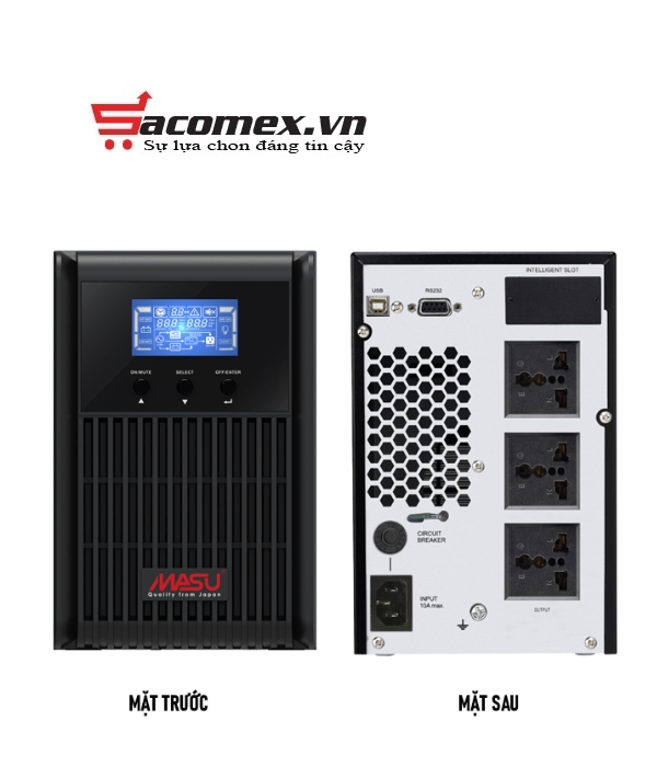 Bộ lưu điện online Masu MS-1KS LCD