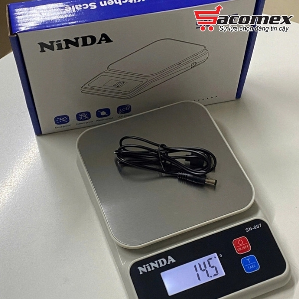 Cân tiểu ly nhà bếp NINDA SN807 sử dụng pin lithium sạc tiện lợi