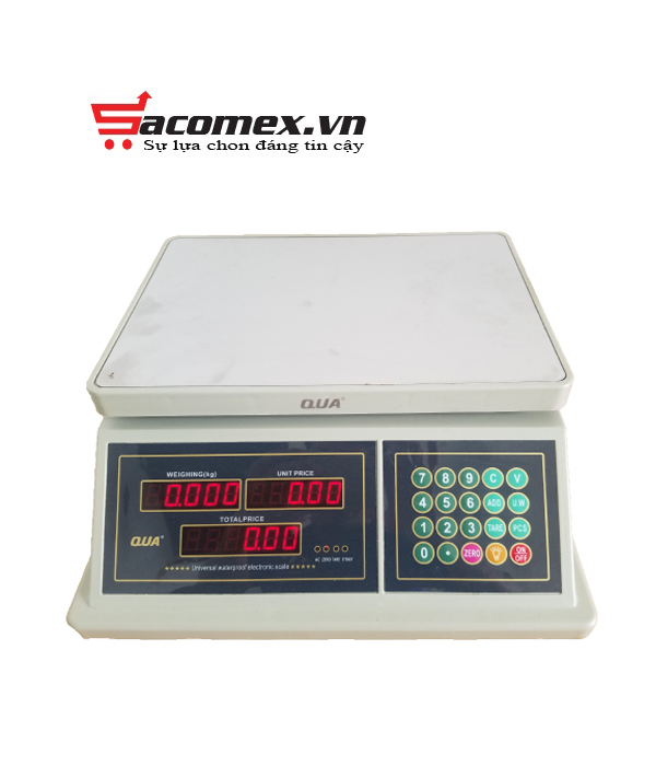 Mặt trước của cân tính giá chống nước Qua 832
