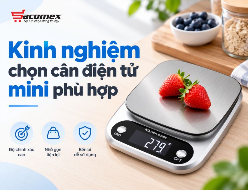 Kinh nghiệm chọn cân điện tử mini phù hợp