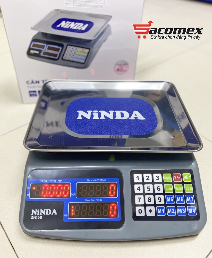 cân điện tử tính tiền Ninda SN168