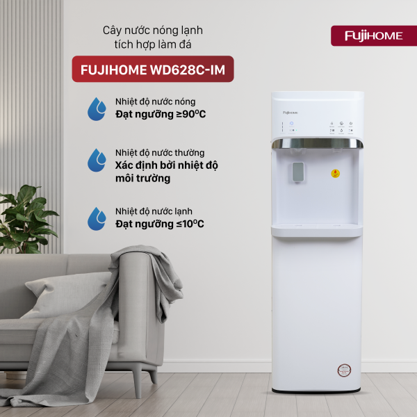 Ưu điểm nổi bật của cây nước nóng lạnh bình âm kèm chức năng làm đá Fujihome WD628C-IM