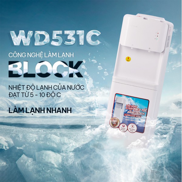 cây nước nóng lạnh Fujihome WD531C
