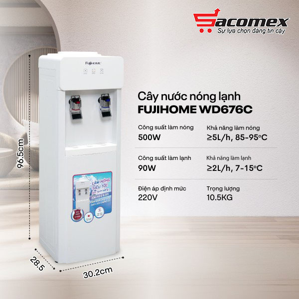 cây nước nóng lạnh Fujihome WD676C