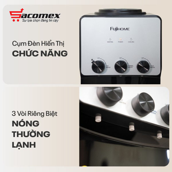 Cây nước nóng lạnh Fujihome WD677C
