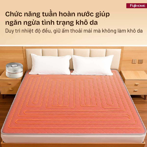 Đặc điểm nổi bật của chăn điện sưởi ấm bằng nước nóng Fujihome HB1820E