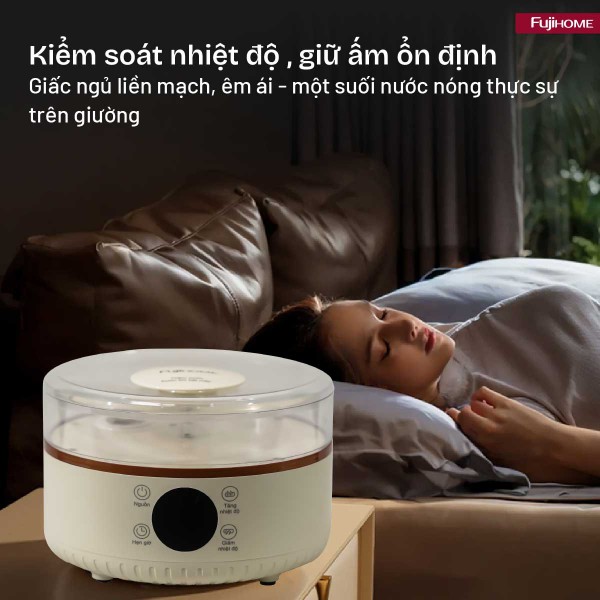 Đặc điểm nổi bật của chăn điện sưởi ấm bằng nước nóng Fujihome HB1820E