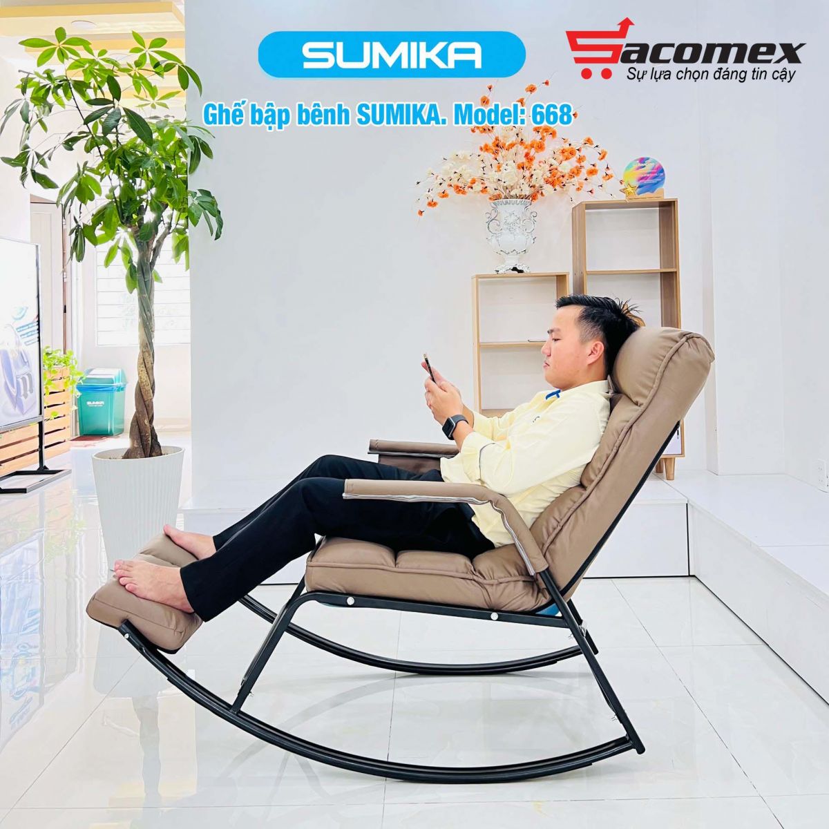 Ghế bập bênh thư giãn Sumika 668