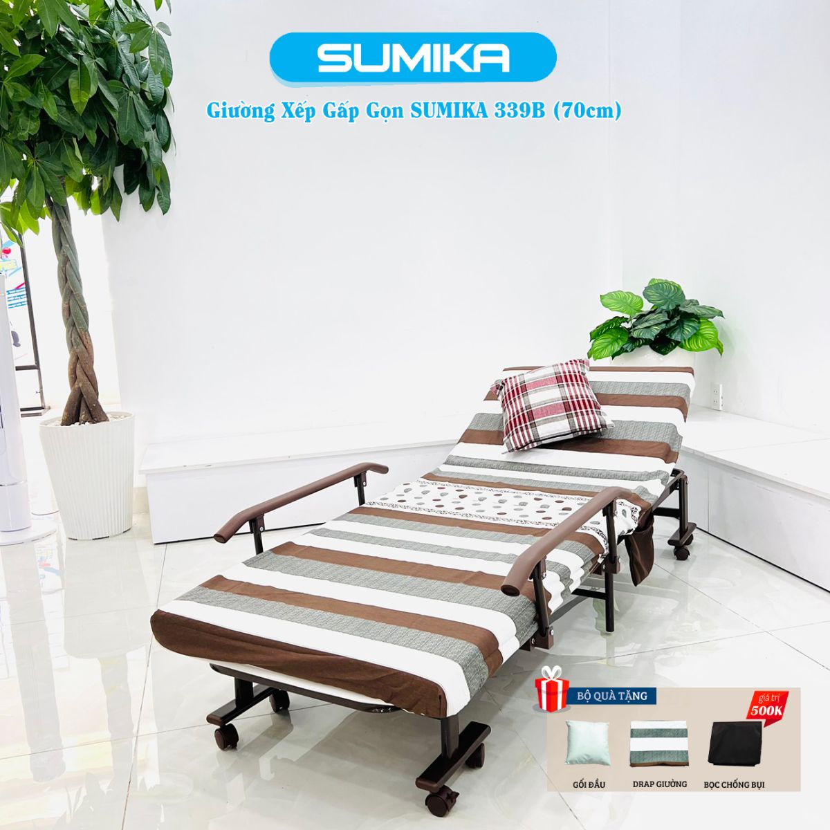 Ưu điểm nổi bật của giường nệm xếp gọn đa năng Sumika 339B