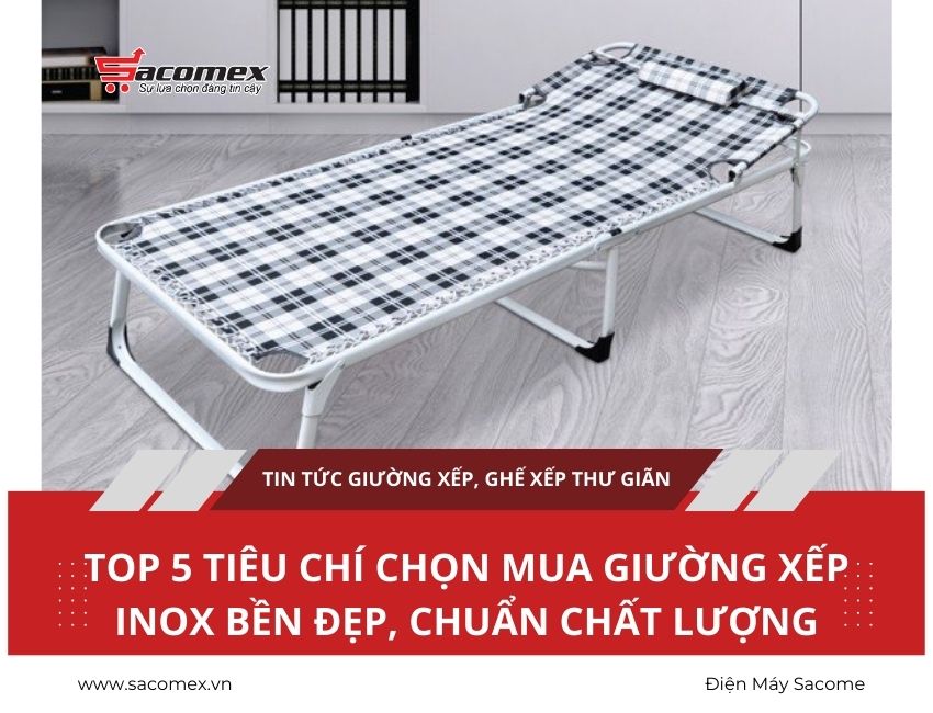 Giường xếp inox