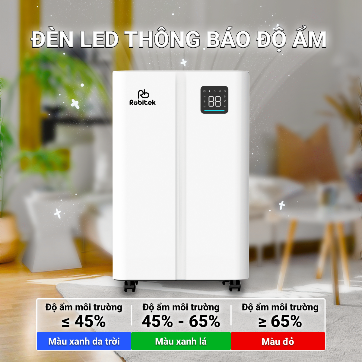 Đặc điểm nổi bật của máy hút ẩm Robitek DH25