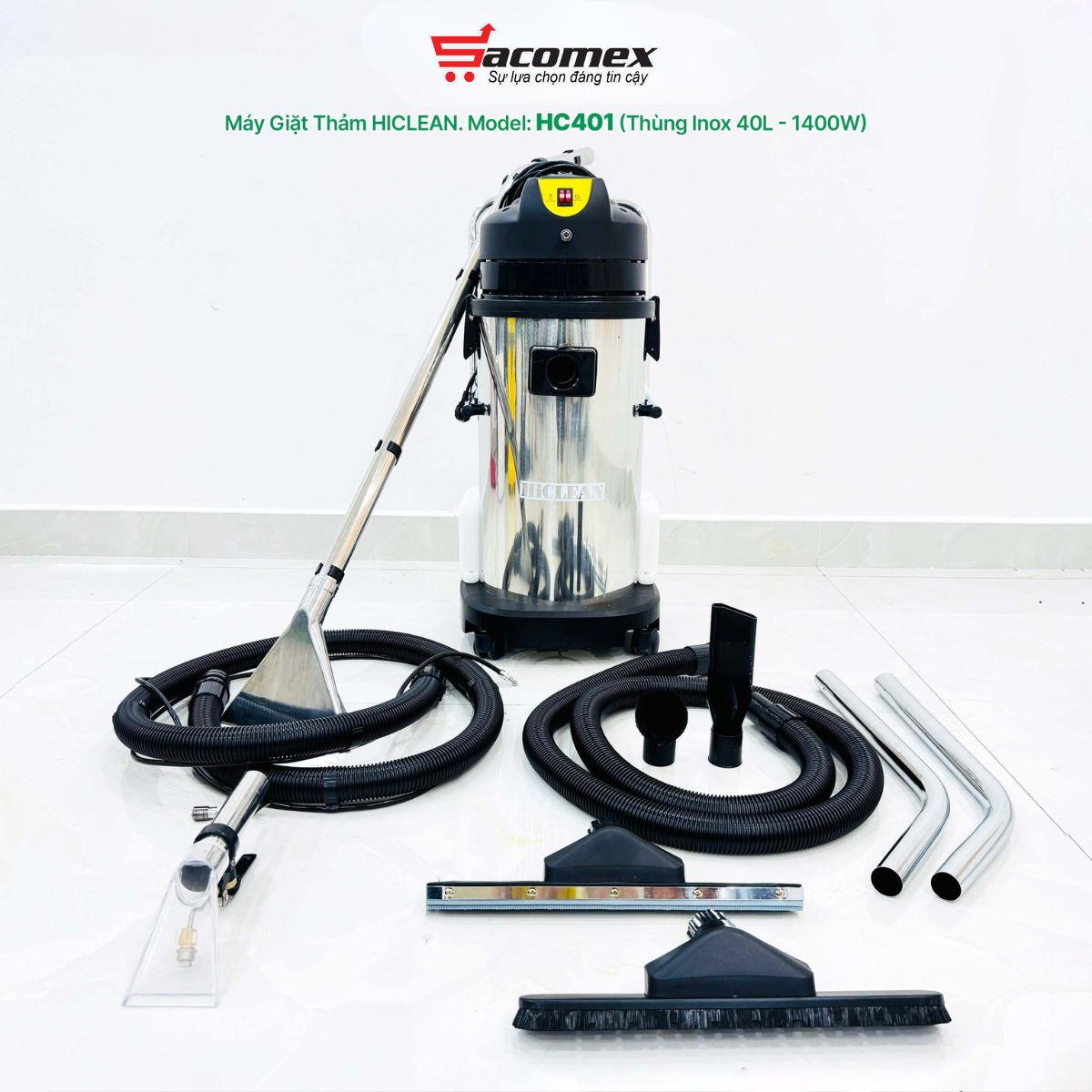 Tổng quan về máy giặt thảm phun hút HiClean HC 401