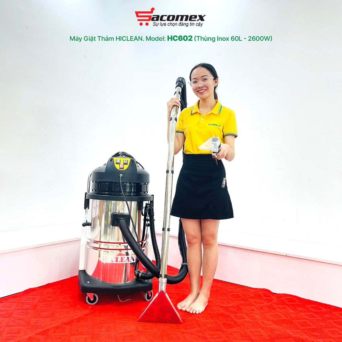 Ứng dụng thực tế của máy giặt thảm phun hút HiClean HC 602