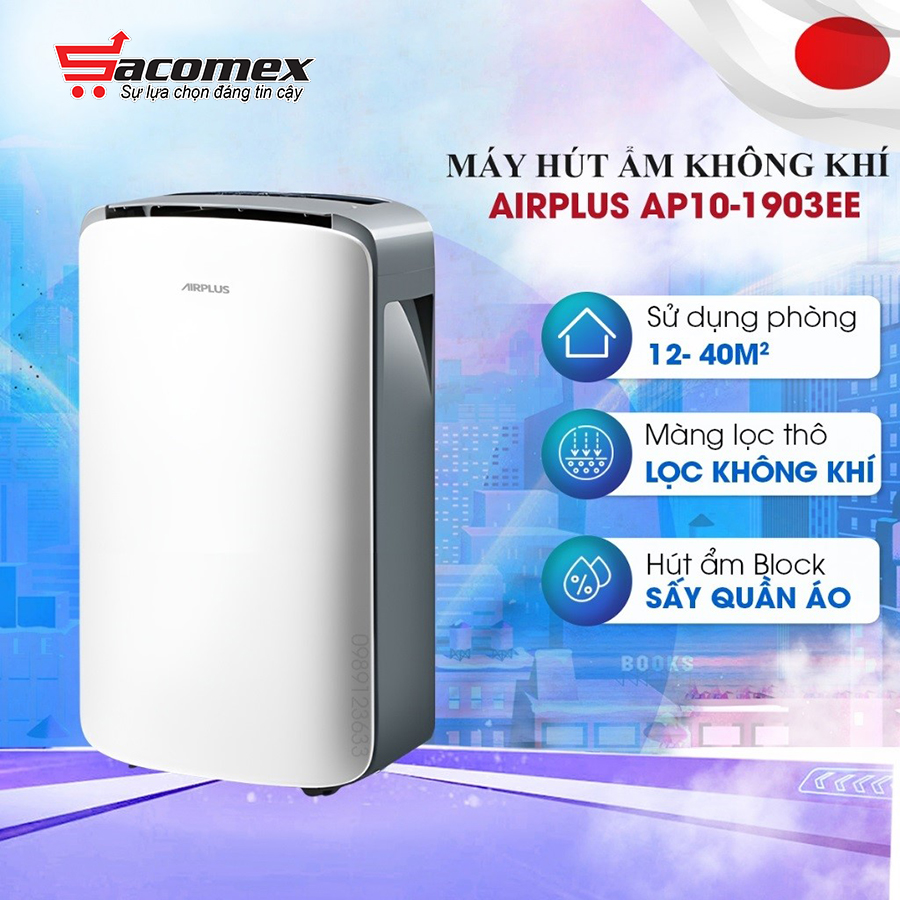 máy hút ẩm lọc không khí Airplus AP10-1903EE