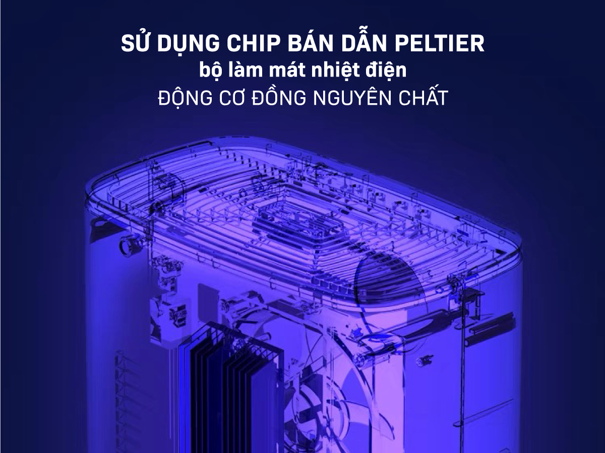 Máy hút ẩm Airplus AP01-908EA sử dụng chip bán dẫn Peltier 