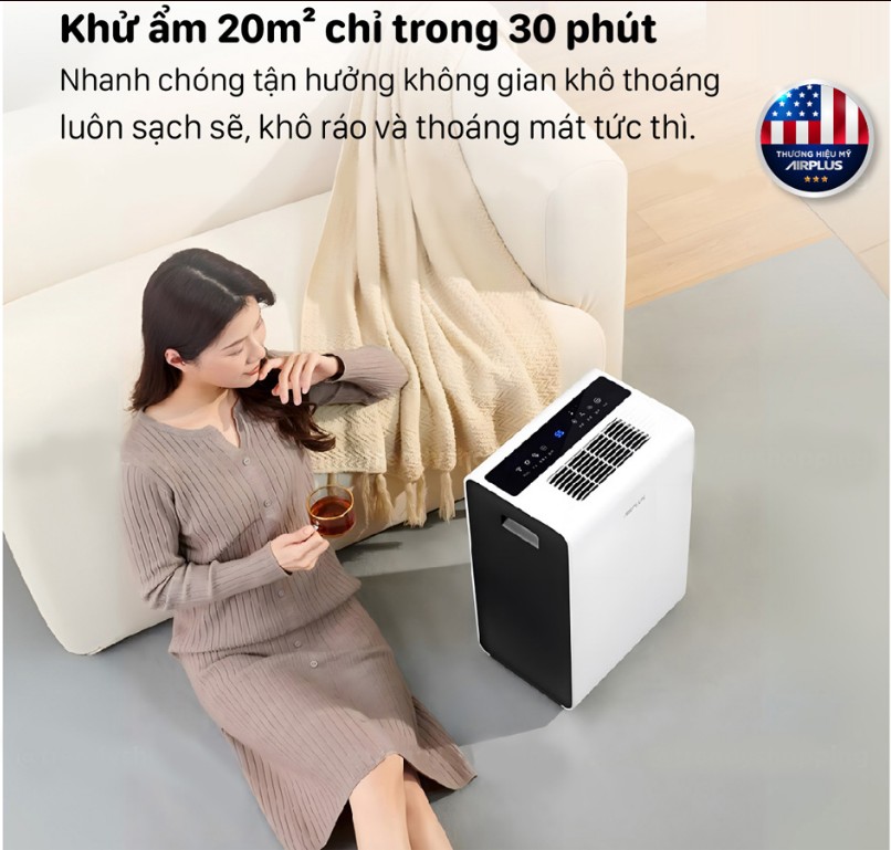 Đặc điểm nổi bật của máy hút ẩm lọc không khí Airplus AP16-2006EW