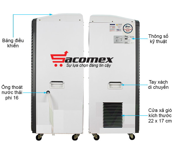 máy hút ẩm công nghiệp FujiE HM - 1500DN