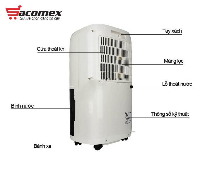máy hút ẩm dân dụng FujiE HM-918EC