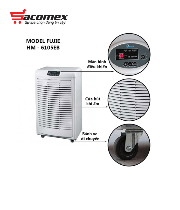 máy hút ẩm công nghiệp FujiE HM-6105EB