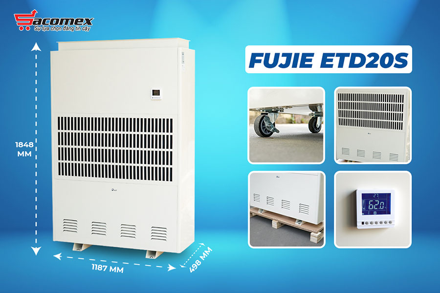 Đặc điểm nổi bật của máy hút ẩm công nghiệp FujiE ETD20S