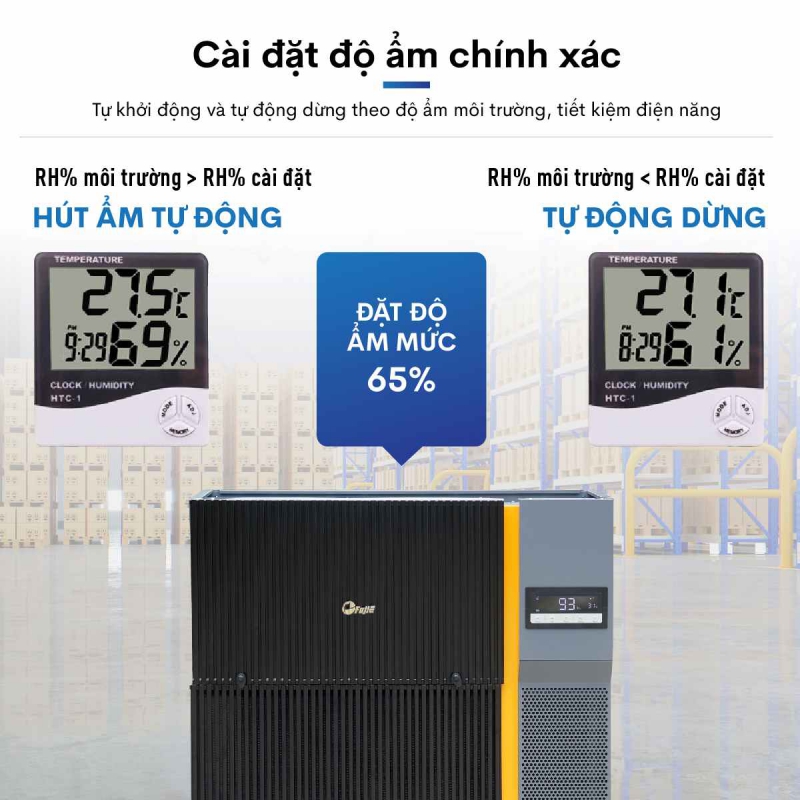 Đặc điểm nổi bật của máy hút ẩm công nghiệp FujiE HM-6360EN