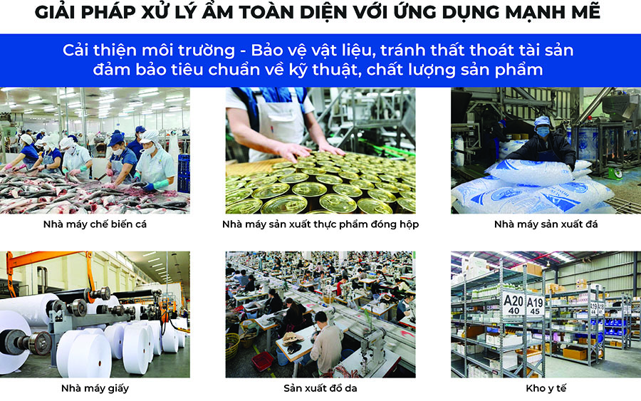 Ứng dụng của máy hút ẩm FujiE LTR7S