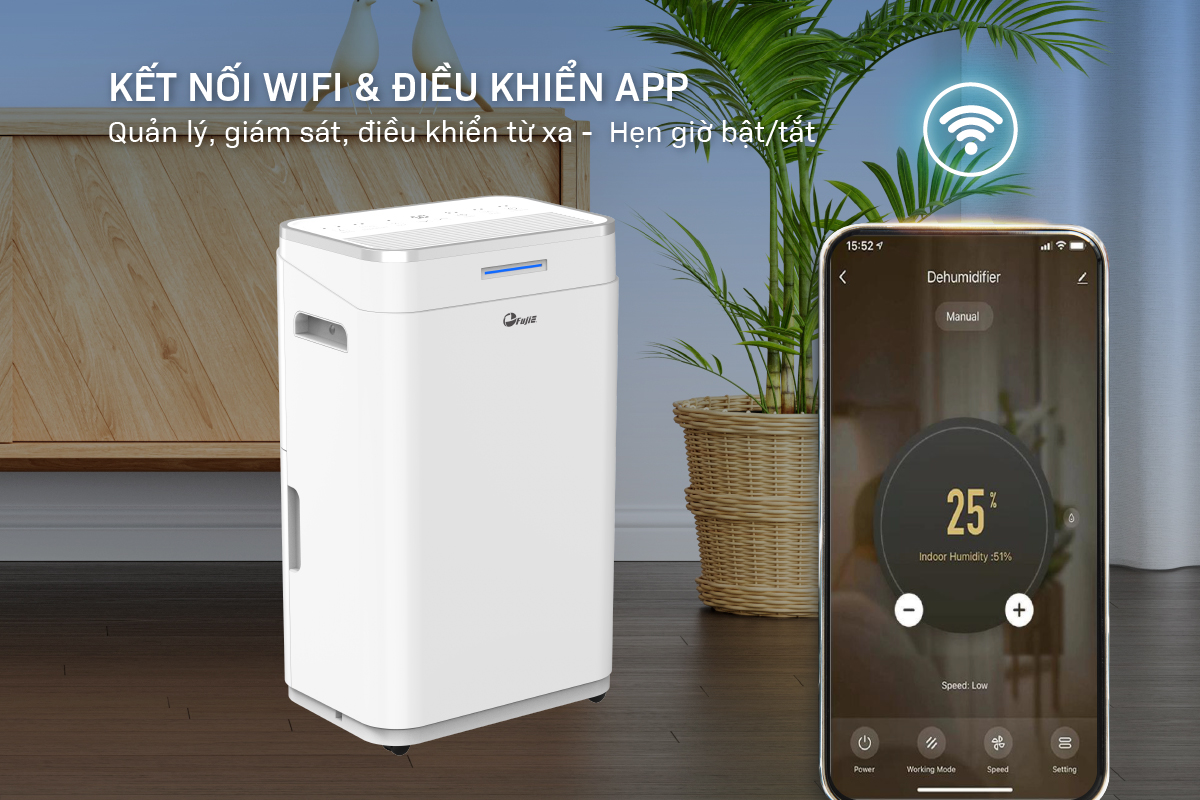 máy hút ẩm dân dụng FujiE HM-918EC-N
