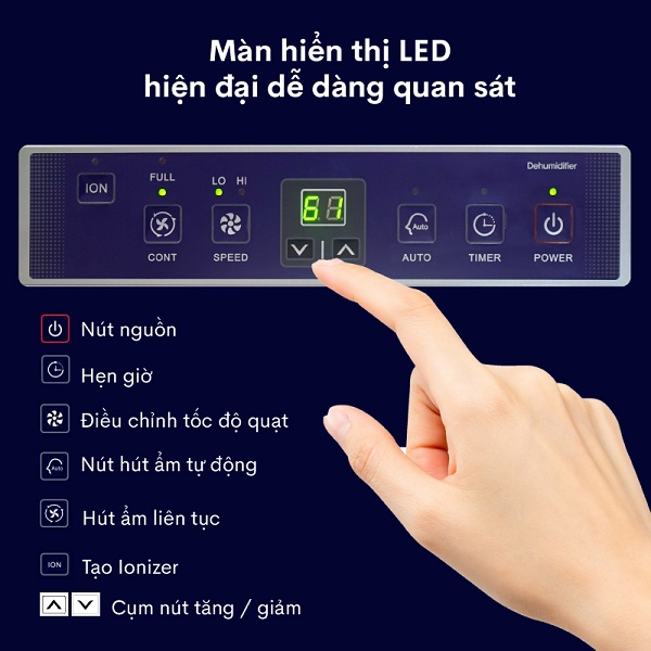 máy hút ẩm công nghiệp Fujihaia DH70B