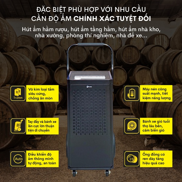 ​ máy hút ẩm công nghiệp Fujihaia DH70BL  Click and drag to move ​