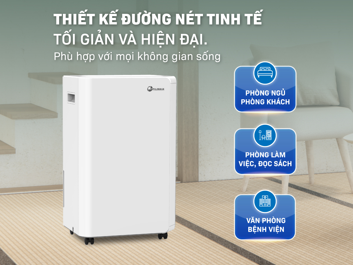 máy hút ẩm dân dụng Fujihaia DH18CR