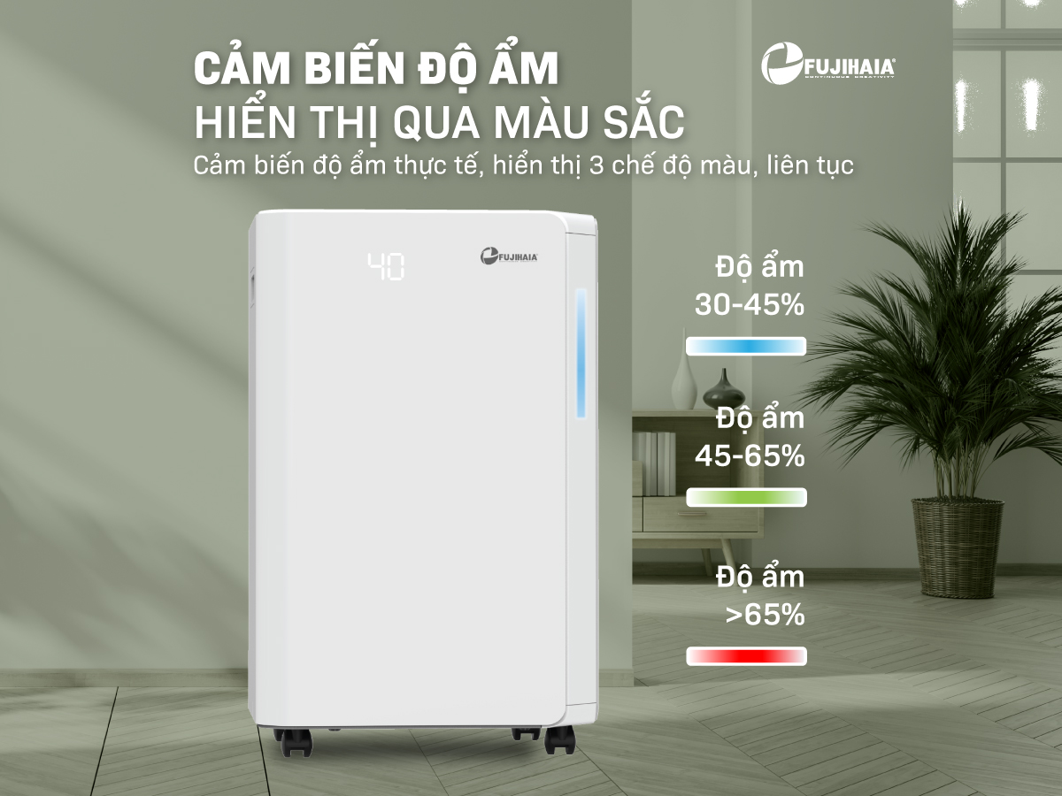 máy hút ẩm dân dụng Fujihaia DH18CR