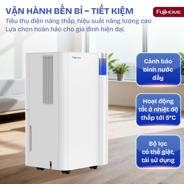 Đặc điểm nổi bật của máy hút ẩm dân dụng Fujihome DH10NEW