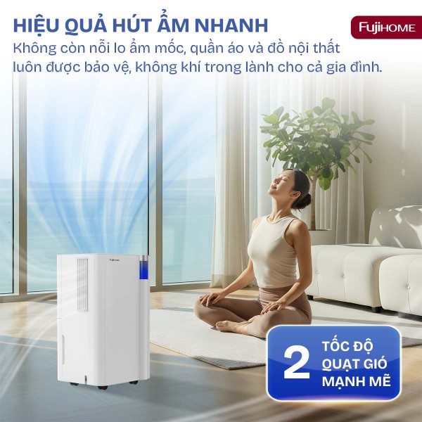 Đặc điểm nổi bật của máy hút ẩm dân dụng Fujihome DH10NEW