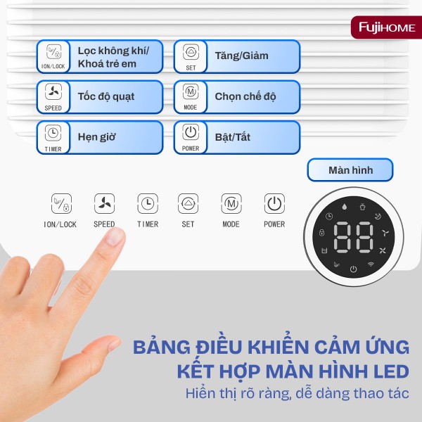 Đặc điểm nổi bật của máy hút ẩm dân dụng Fujihome DH10NEW