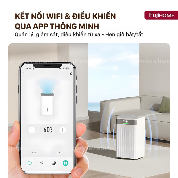 Ưu điểm nổi bật của máy hút ẩm dân dụng Fujihome DH12NW