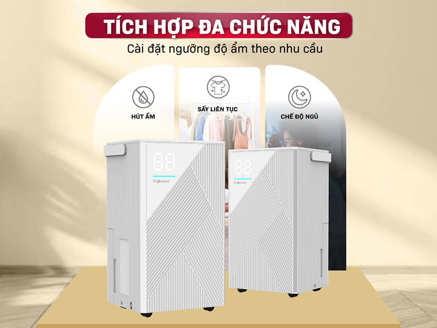 máy hút ẩm dân dụng Fujihome DH14