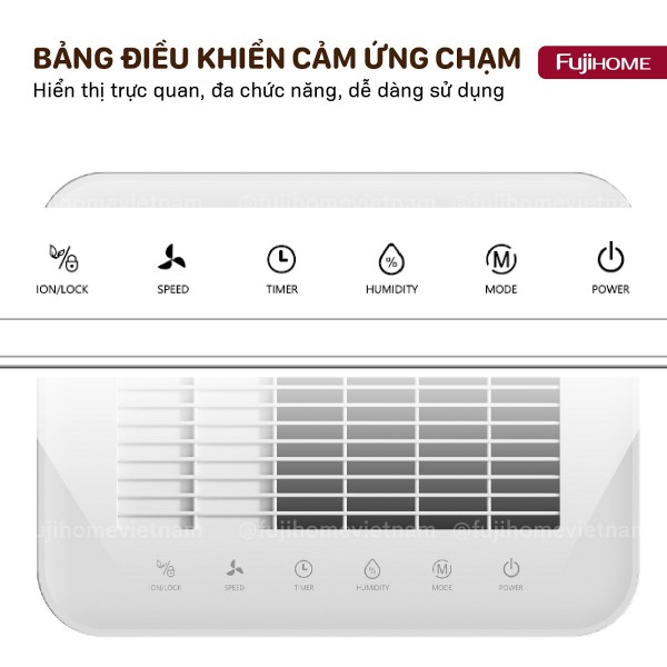 Đặc điểm nổi bật của máy hút ẩm dân dụng Fujihome DH16NW
