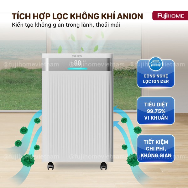 Đặc điểm nổi bật của máy hút ẩm dân dụng Fujihome DH16NW