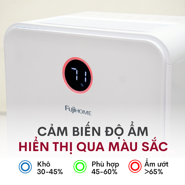 máy hút ẩm dân dụng Fujihome DH16W